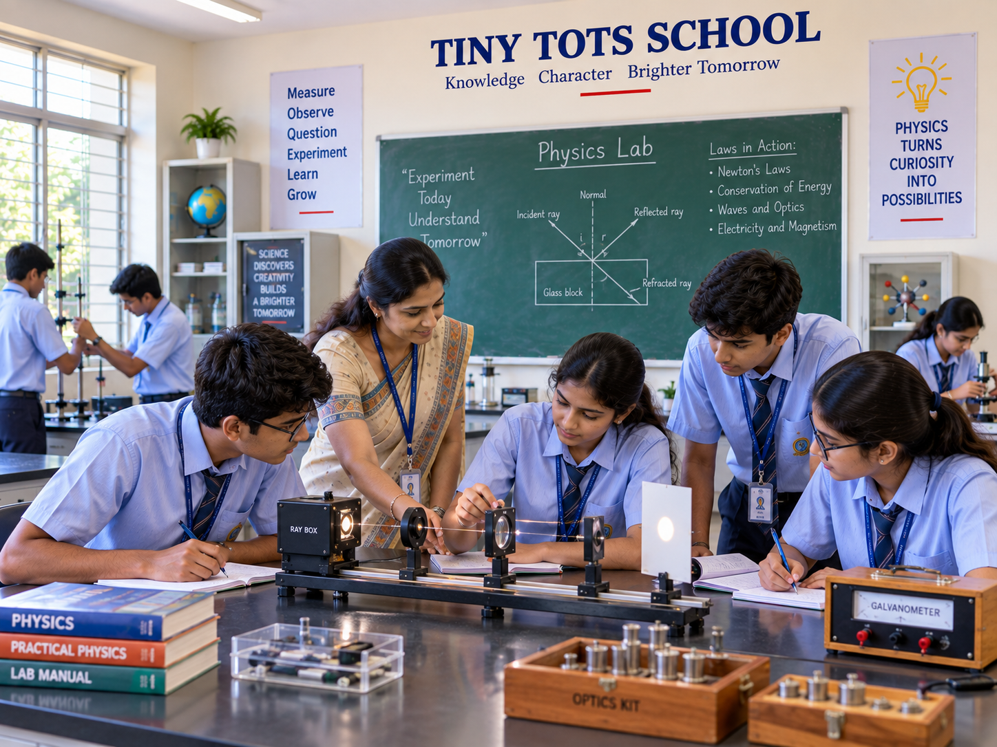Physics laboratory at Tiny Tots School