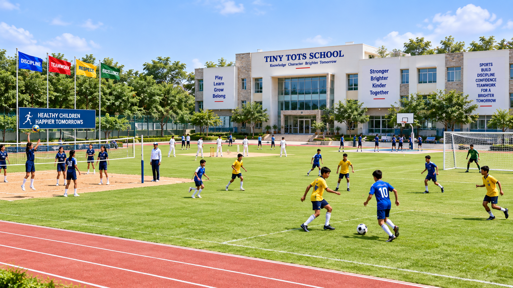 Sports ground at Tiny Tots School