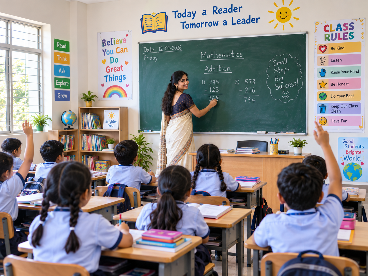 Primary class at Tiny Tots School